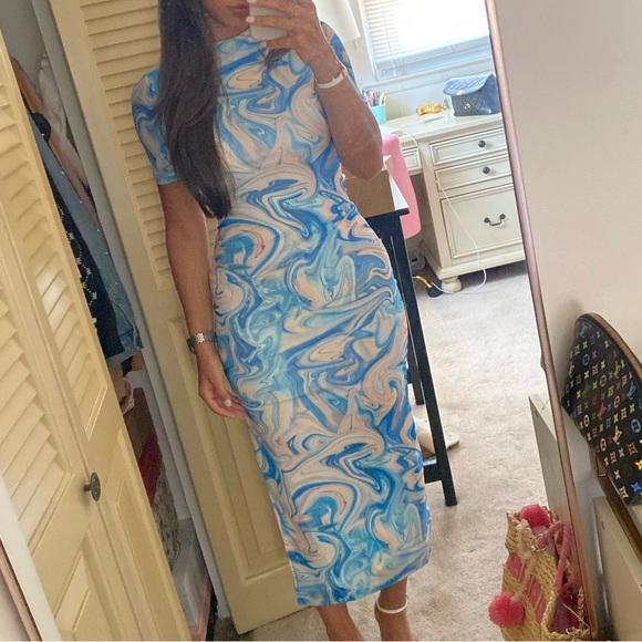 Runway Scout ETOILE DRESS (BLUE) - Picture 6 of 6